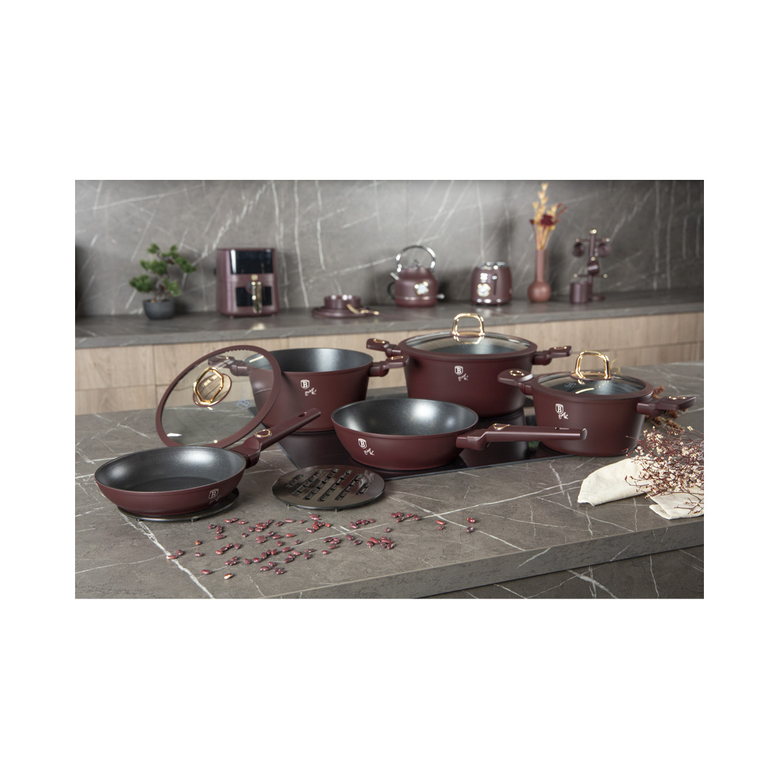 Berlinger Haus 10-teiliges Kochgeschirr-Set Leonardo Collection