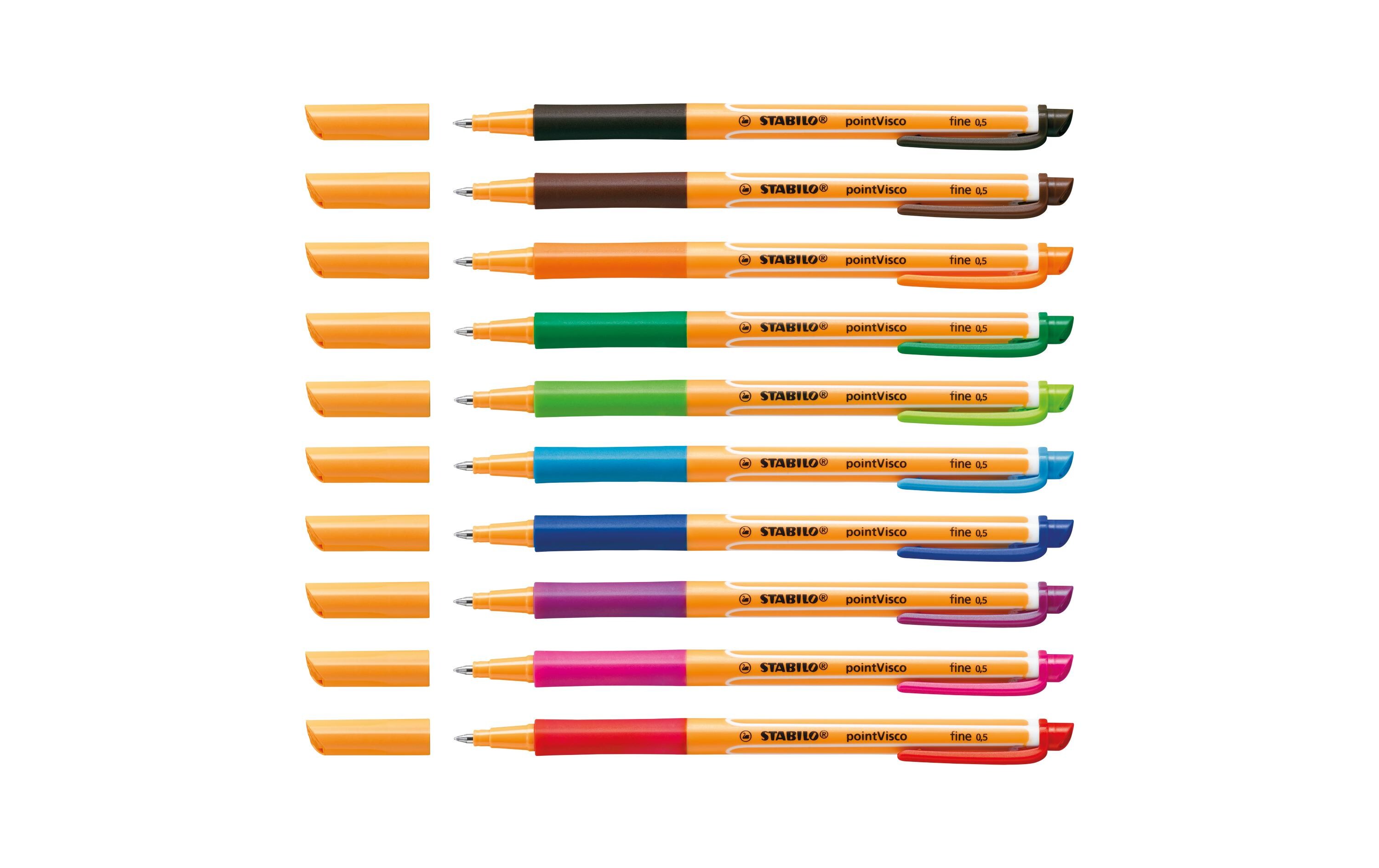 Rollerball Visco Gel-Rollerball 0.5 mm, 10er EtuiTintenroller mit innovativer Gel-Formel