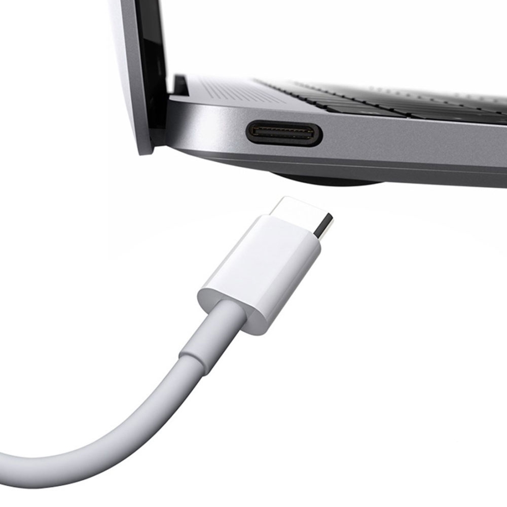 (2m / 5A) 100W PD USB C auf USB C Ladekabel Datenkabel Power Delivery - Weiss