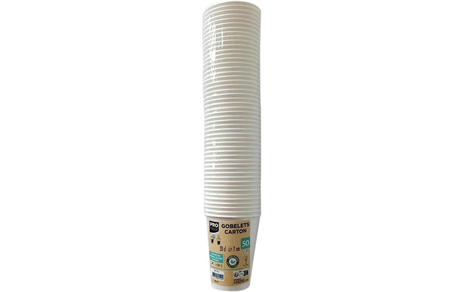 Einwegbecher 2 dl, 15 Stück, Weiss15 Pappbecher