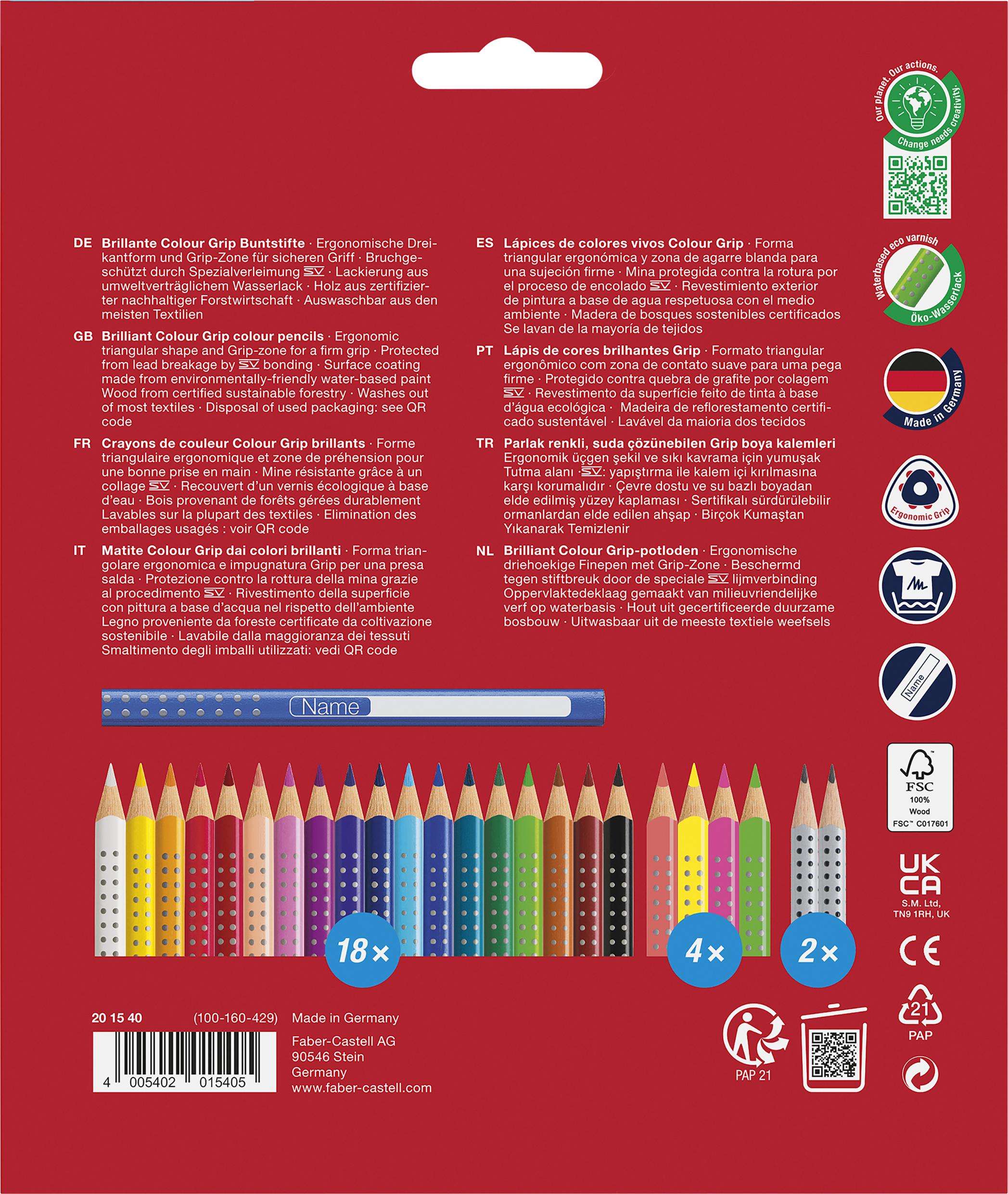 Faber-Castell - Promotion sæt Farveblyanter (18+4+2 stk)
