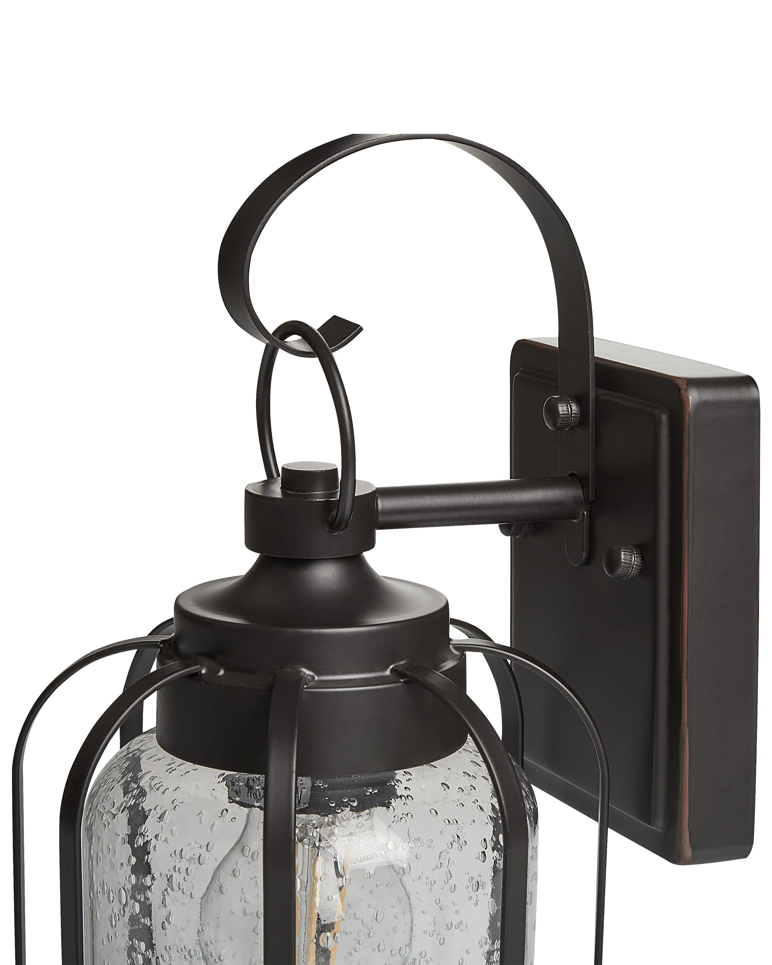 Buiten wandlamp WOOLER Zwart