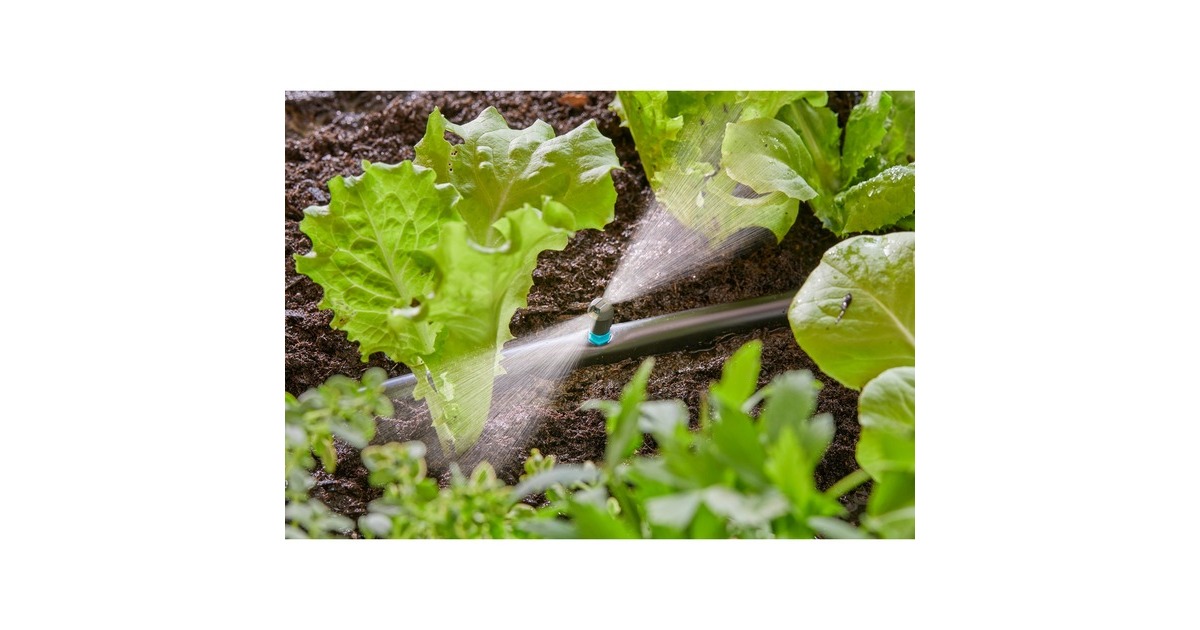 GARDENAMicro Strook Sprinkler  (Zwart/turquoise, 5 Stuks)