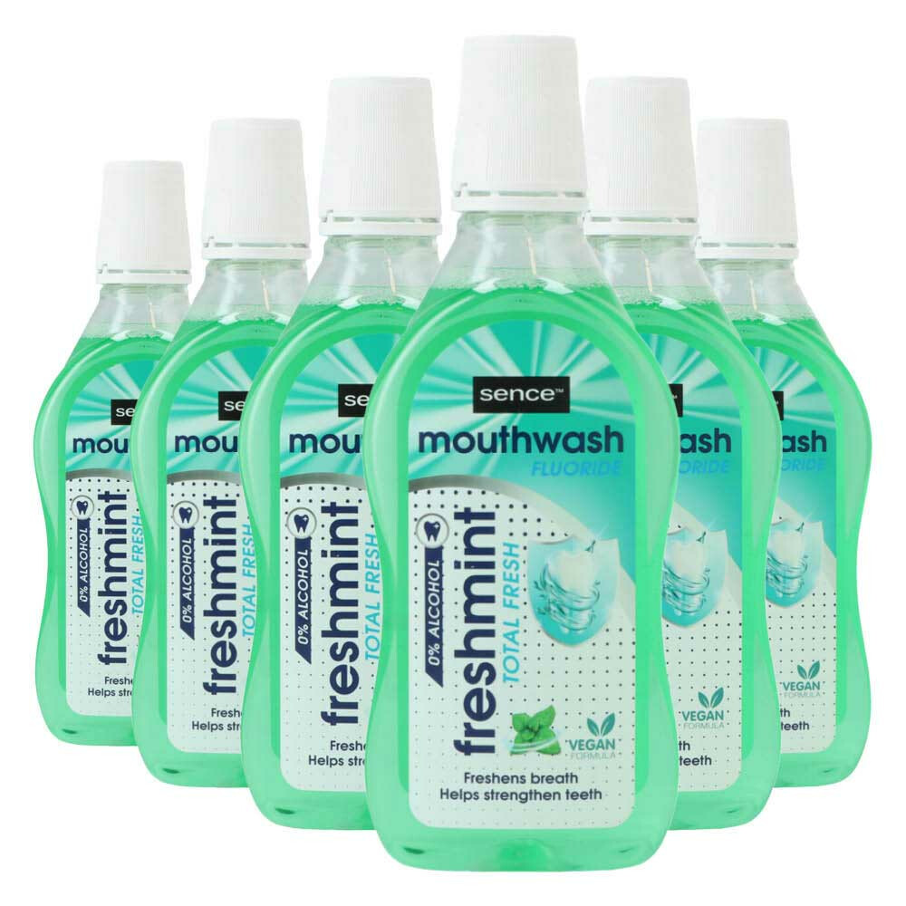 6x Sence Fresh Mondwater Freshmint500 ml
