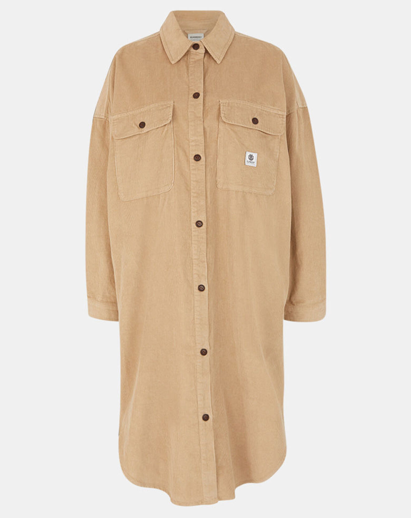 Element Veste surchemise en Velours milleraies Manitoba Cord beige foncé