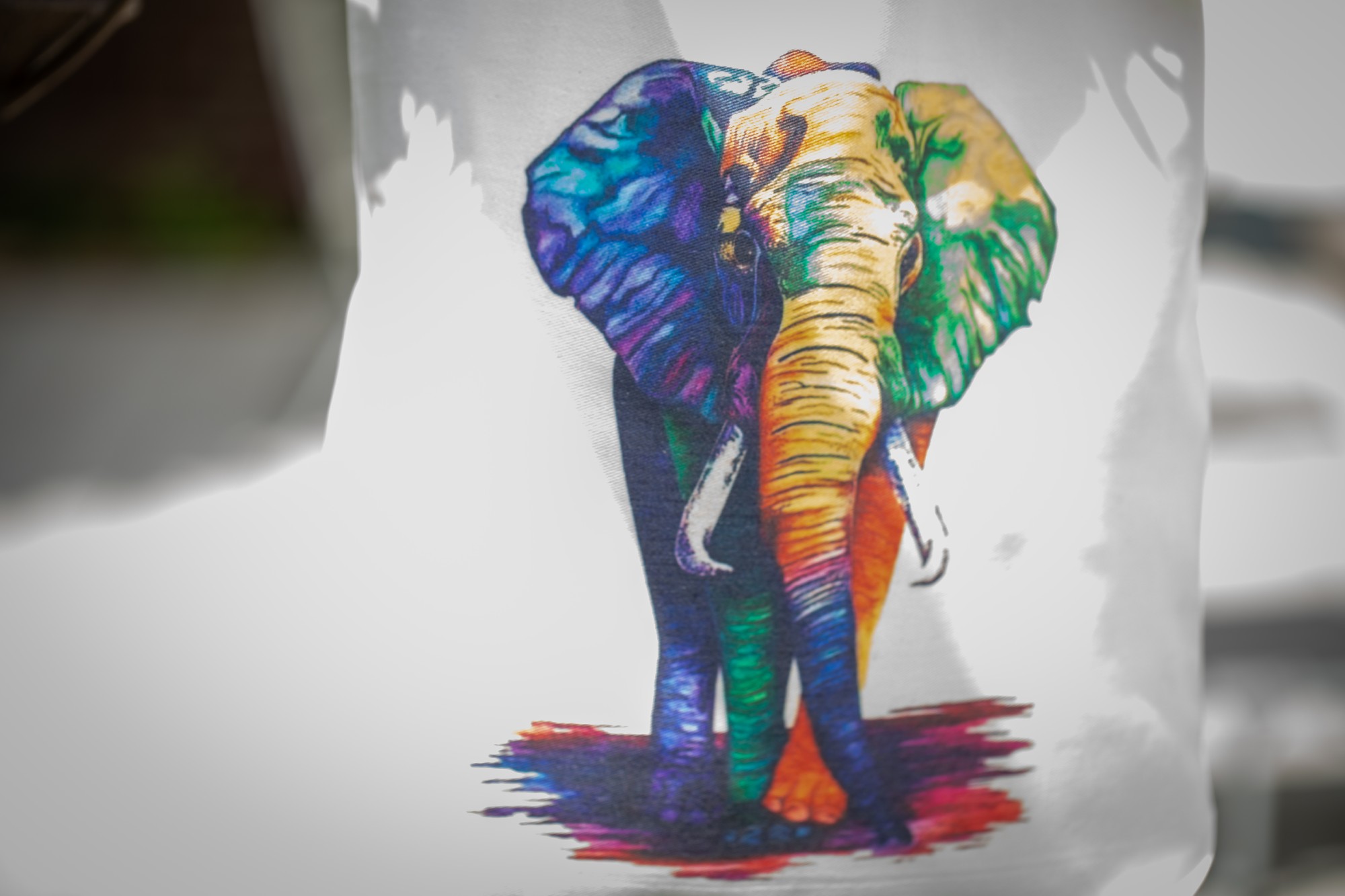 Stoffbeutel 'Elefant', multicolor, L 40 cm, B 9 cm, H 40 cm günstig bestellen