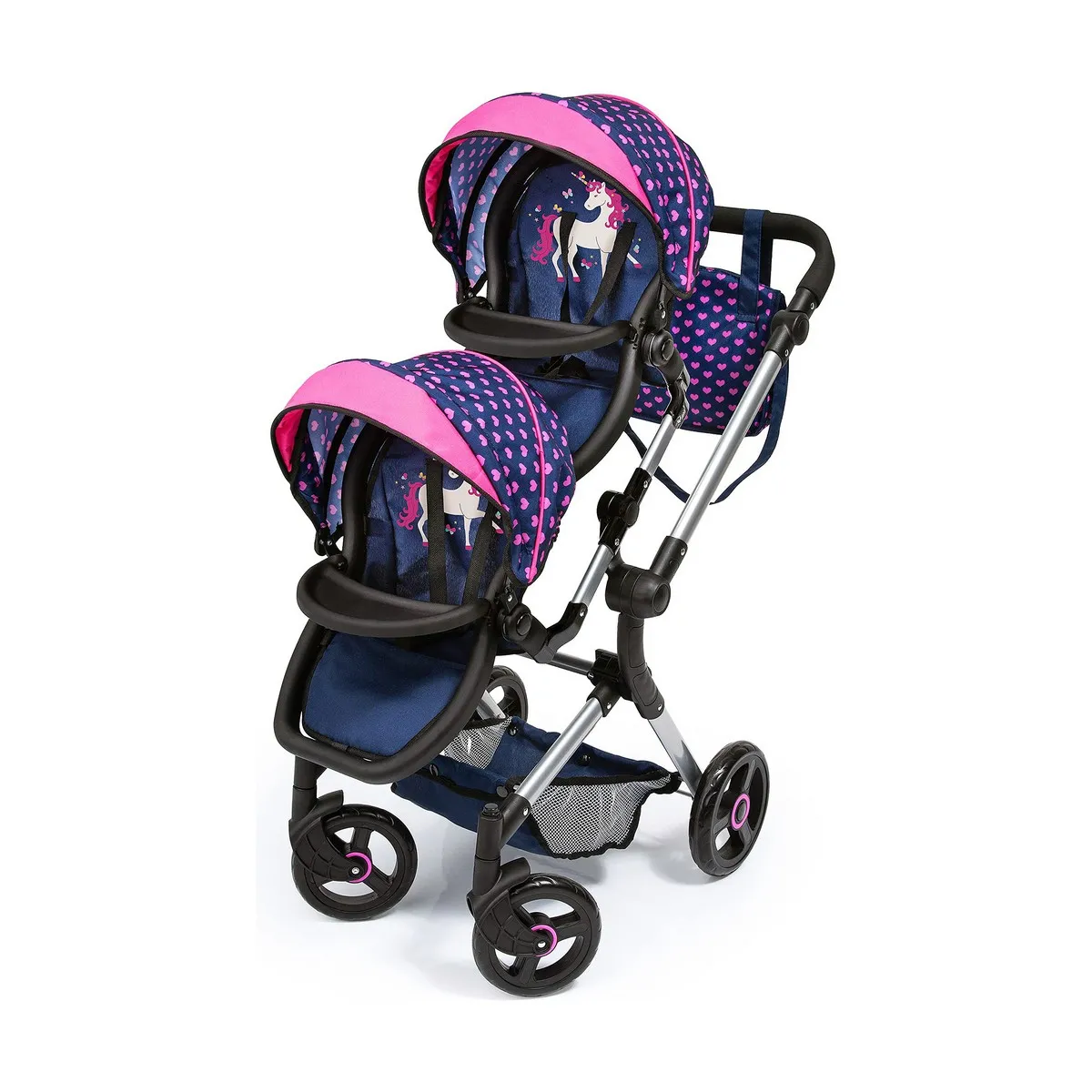 Reig Poussette pour poupées Bleu Twin