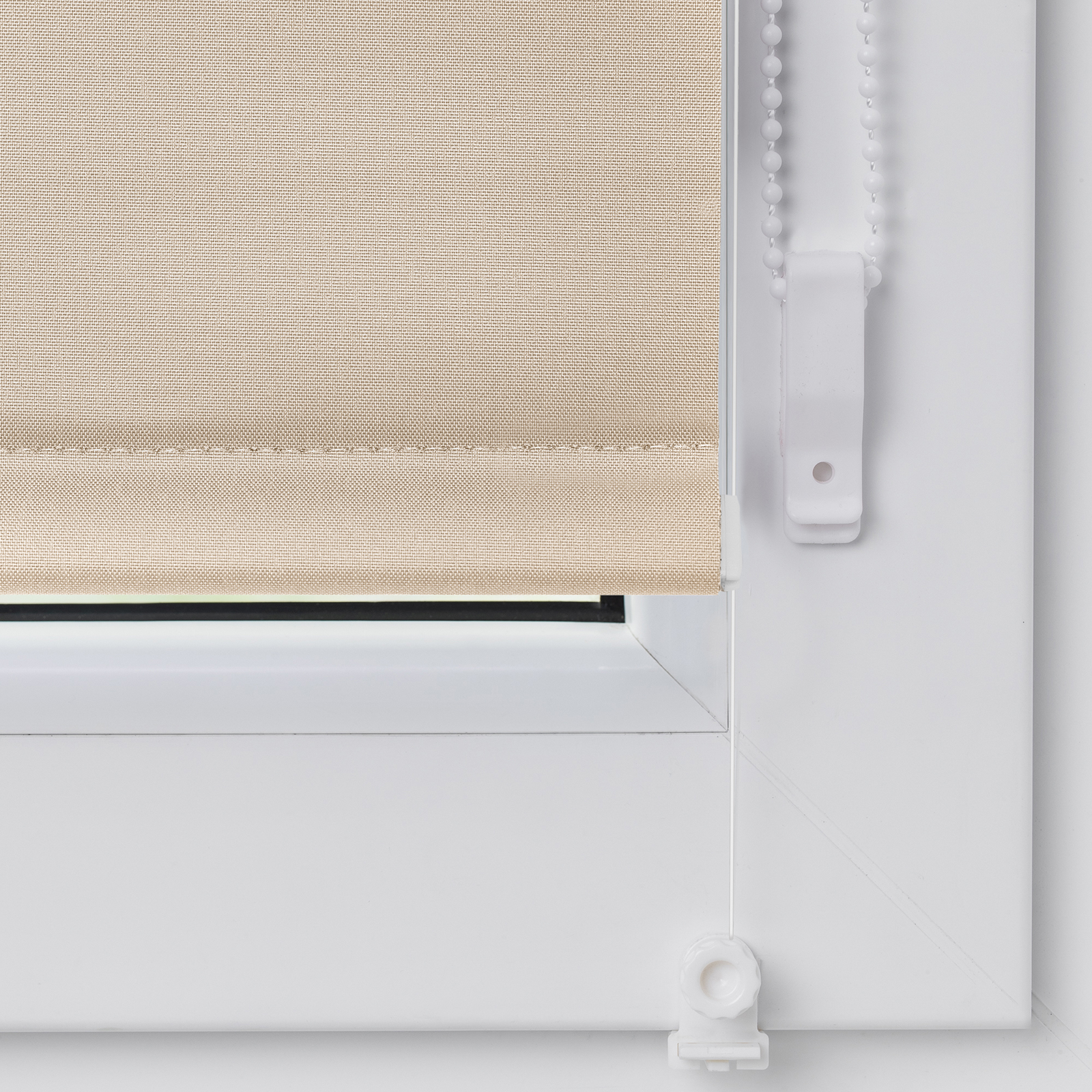 LICHTBLICK Verdunklungsrollo - creme - klemmbar - 45x150 cm
