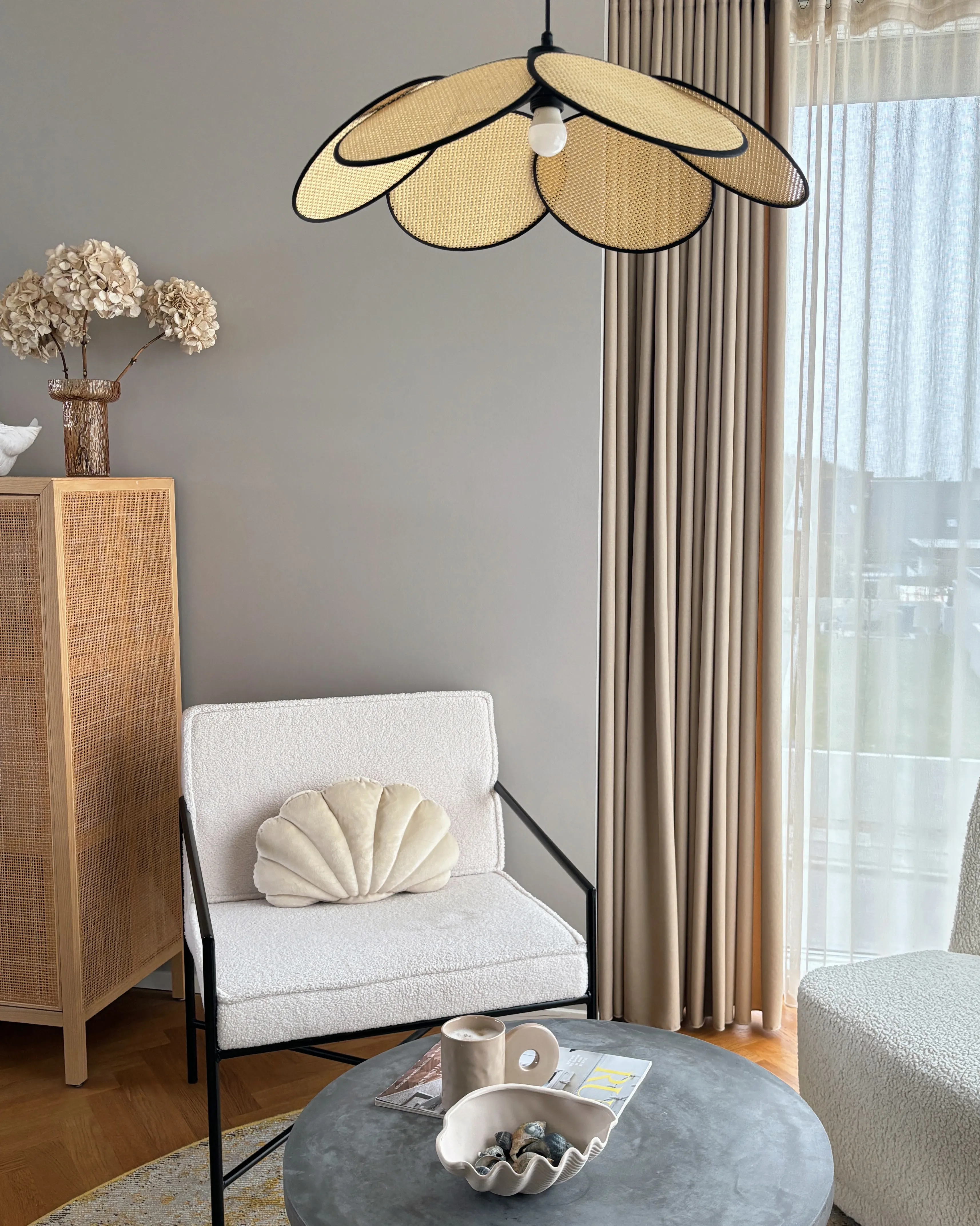 Hanglamp MEROO Papier Natuurlijk