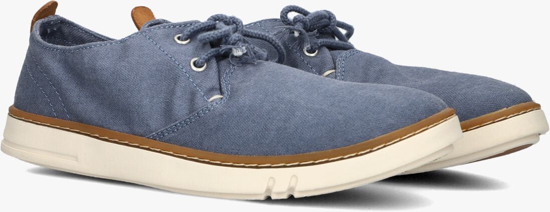 blauwe timberland instappers hookset low low lace up