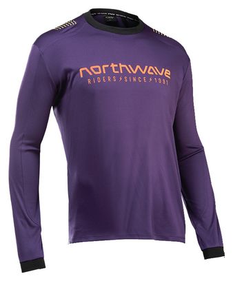 Maillot Manches Longues Northwave Sharp Violet/Orange