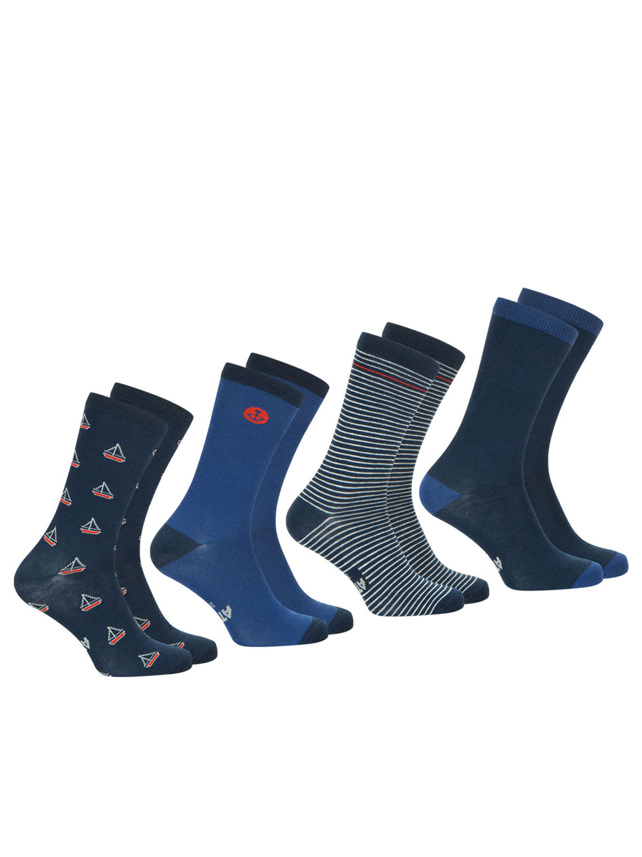 Lot 4 paires de mi-chaussettes Ecopack