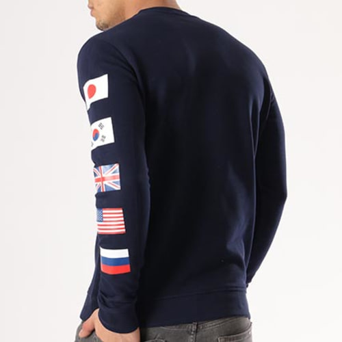 Sweat Crewneck Flags Bleu Marine