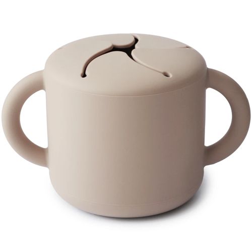 Mushie siliconen snackbeker - shifting sand