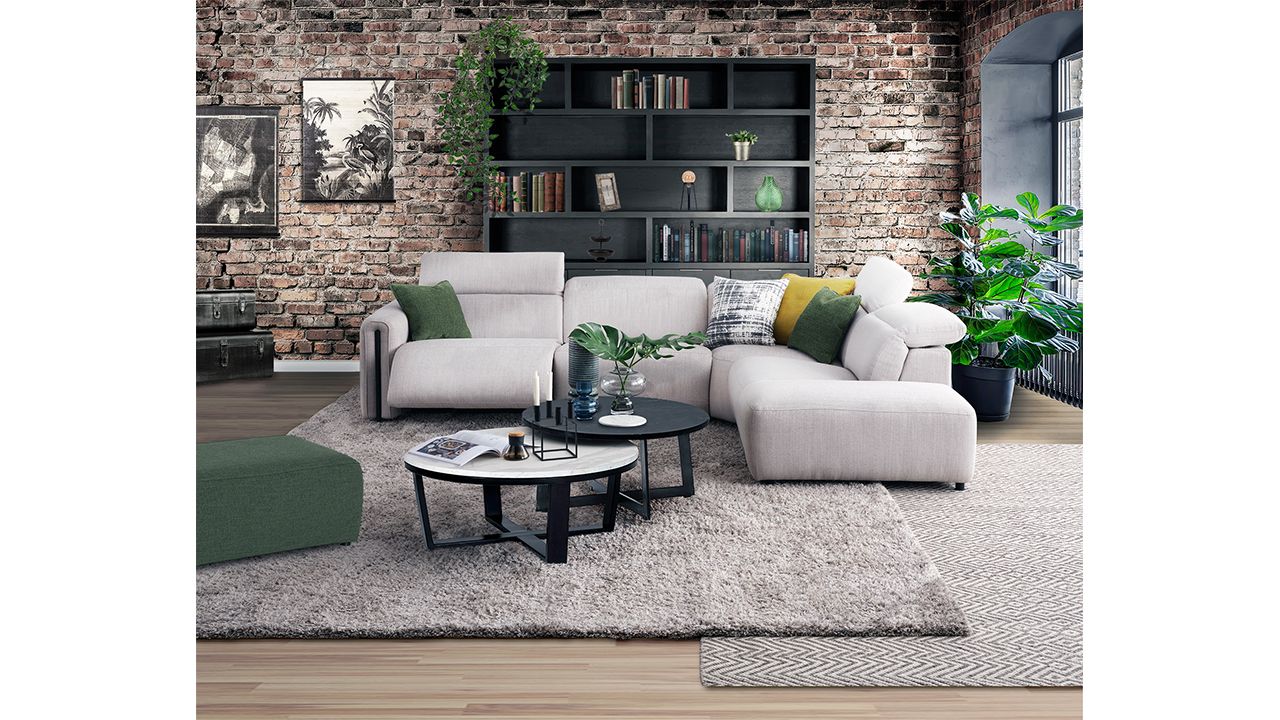 Hocker Larissa B92 x D72 x H39 cm