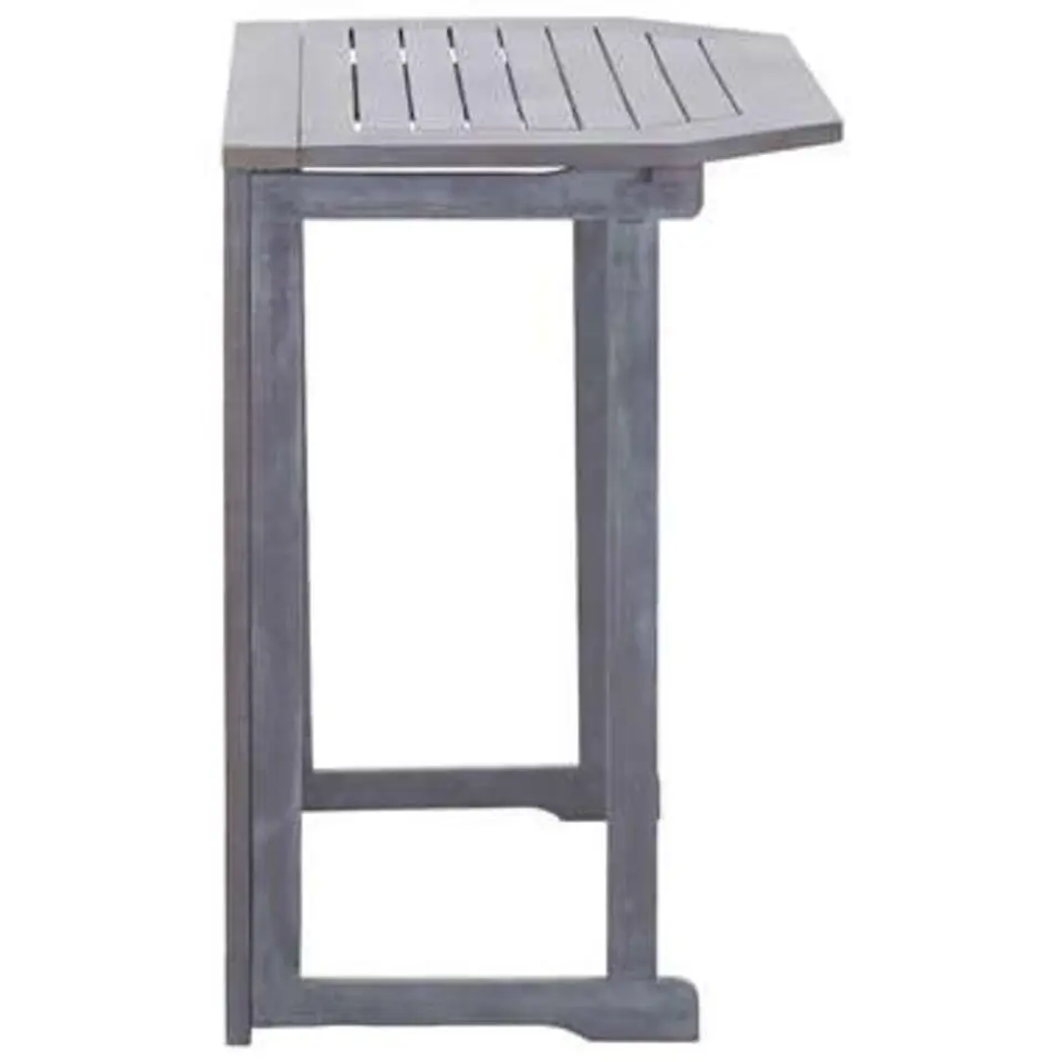 vidaXL - Balkontafel - Grijs - Hout