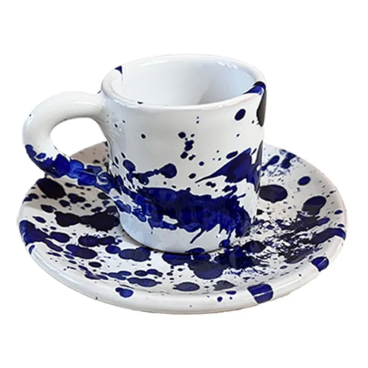 Popolo Tasse et sous-tasse Point | Bleu