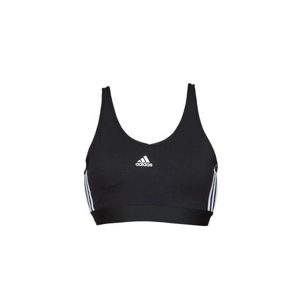 adidas Top Curto com Almofadas Removíveis 3-Stripes Essentials Black / White S - GS1343-S