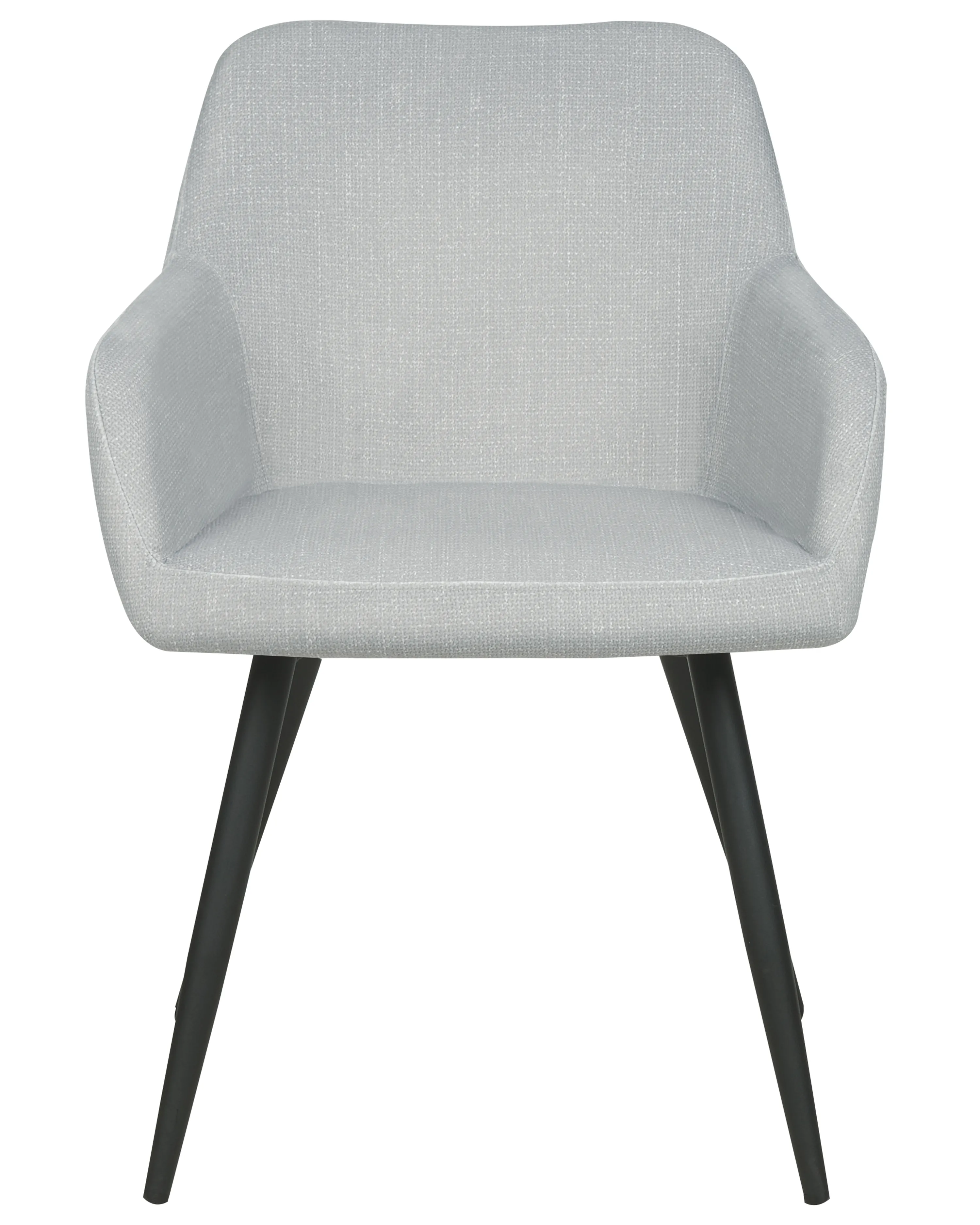 Set van 2 eetkamerstoelen CASMALIA Fluweel Lichtgrijs