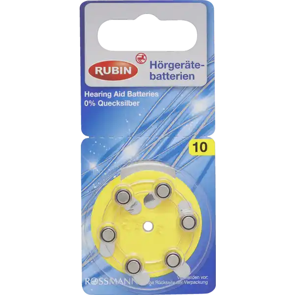 Hörgerätebatterien Typ 10