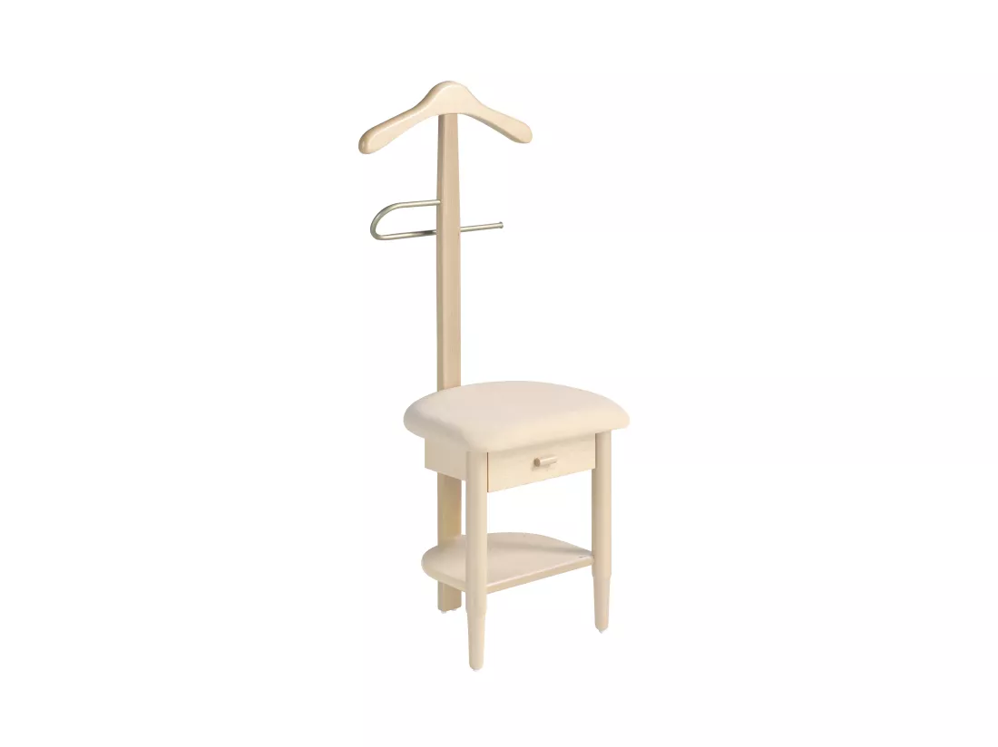 Valet de nuit - H115cm x L45cm x P41cm - hêtre massif chêne clair - Stanza