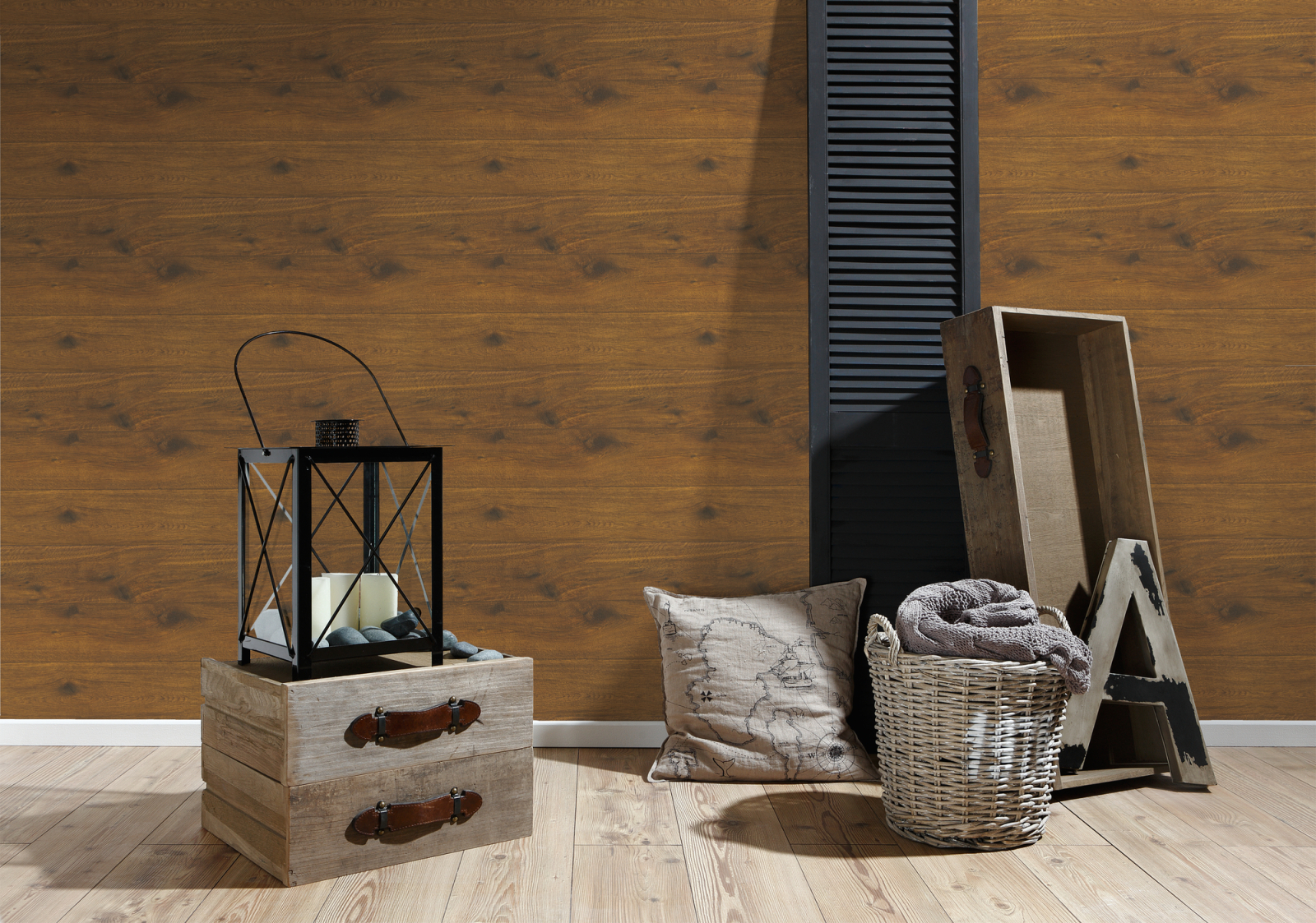 Vliestapete BEST OF WOOD´N STONE - braun - Nussbaum - 10 Meter
