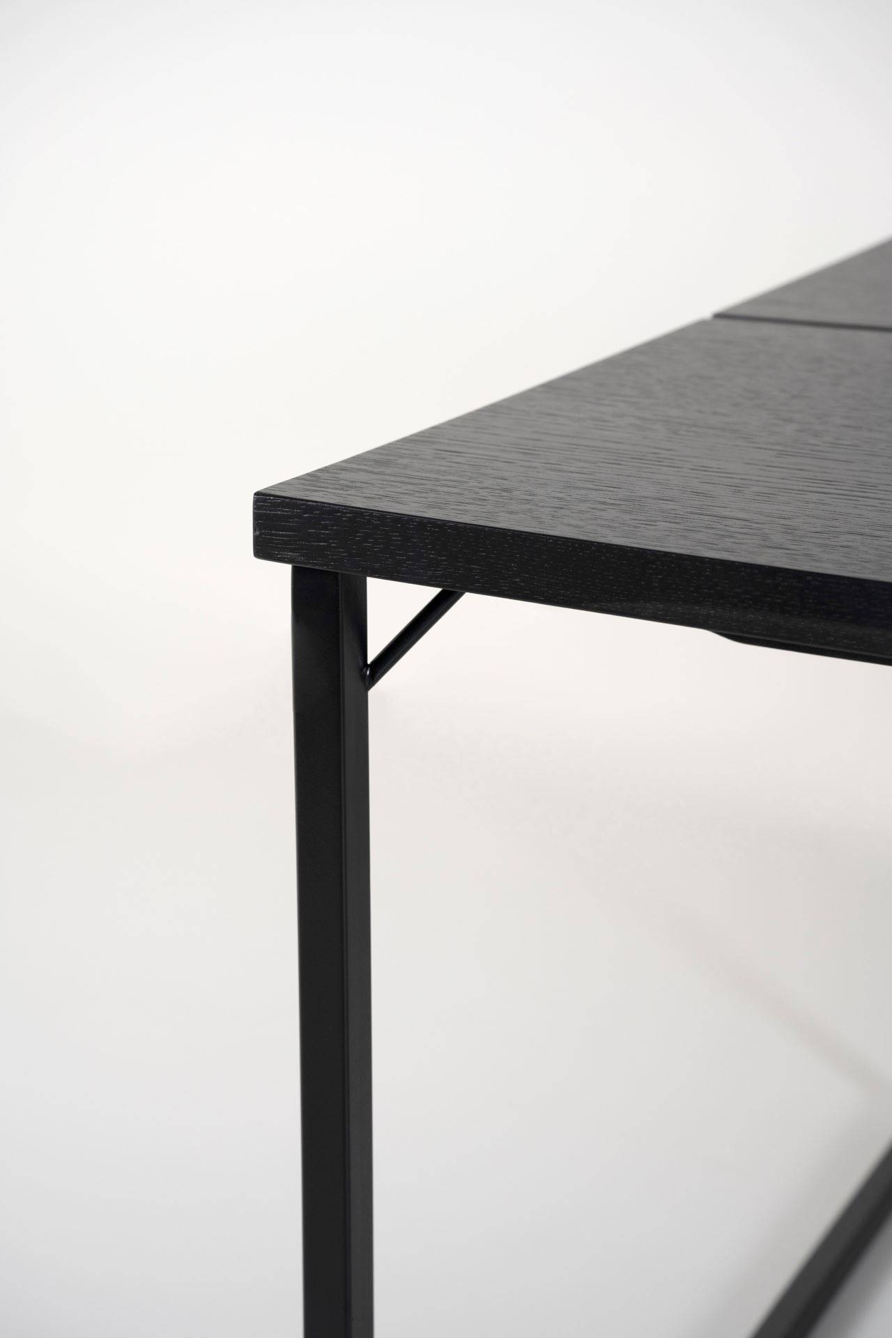 Spisebord svart - 100x200x75 cm