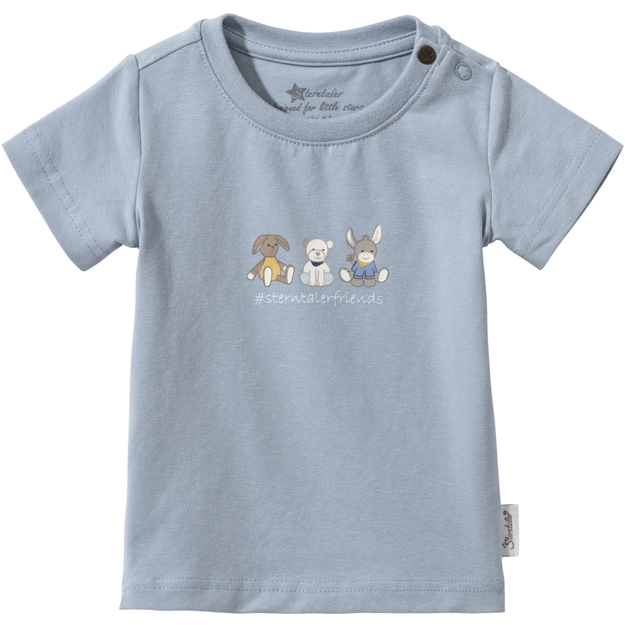 Sterntaler Kurzarm-Shirt Freunde graublau