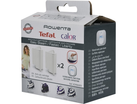 CALOR - Cassettes anticalcaire XD9060E0 Lot de 2 cartouches anti calcaire