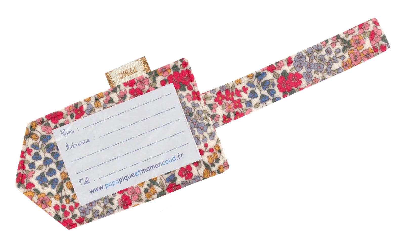 Etiquette Bagage Porcelaine Rosée