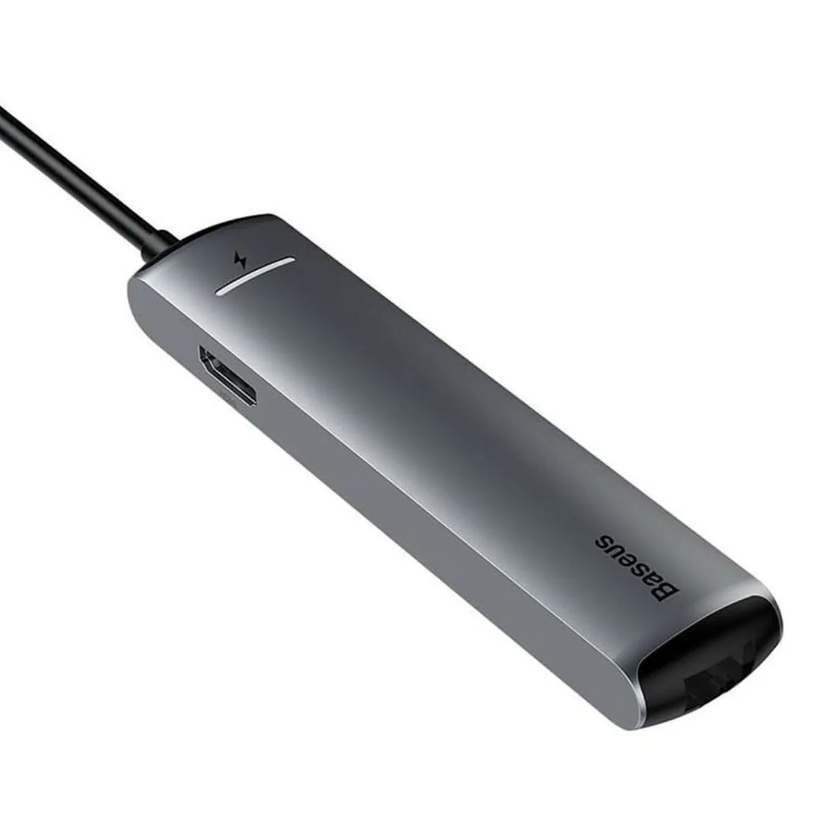 Baseus Hub USB Tipo-C vers USB 3.0 / HDMI / RJ-45 - Gris