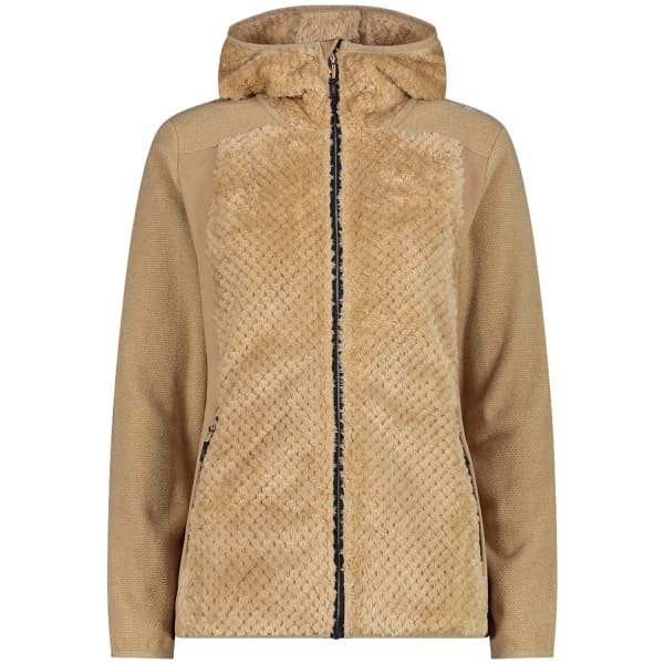 Veste polaire CMP WOMAN HIGHLOFT FLEECE JACKET HOOD SESAMO