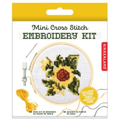 Mini Cross Stitch Kit Sunflower