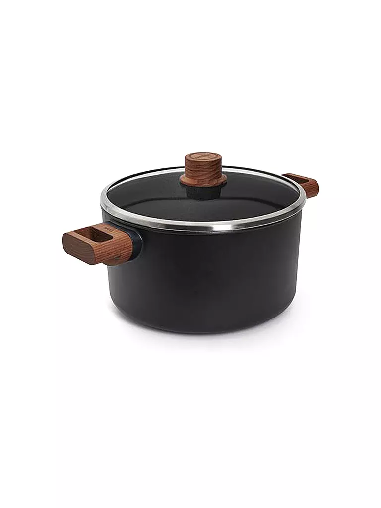WOLL Kochtopf mit Holzgriff 24cm ECO-LOGIC Antihaft schwarz
