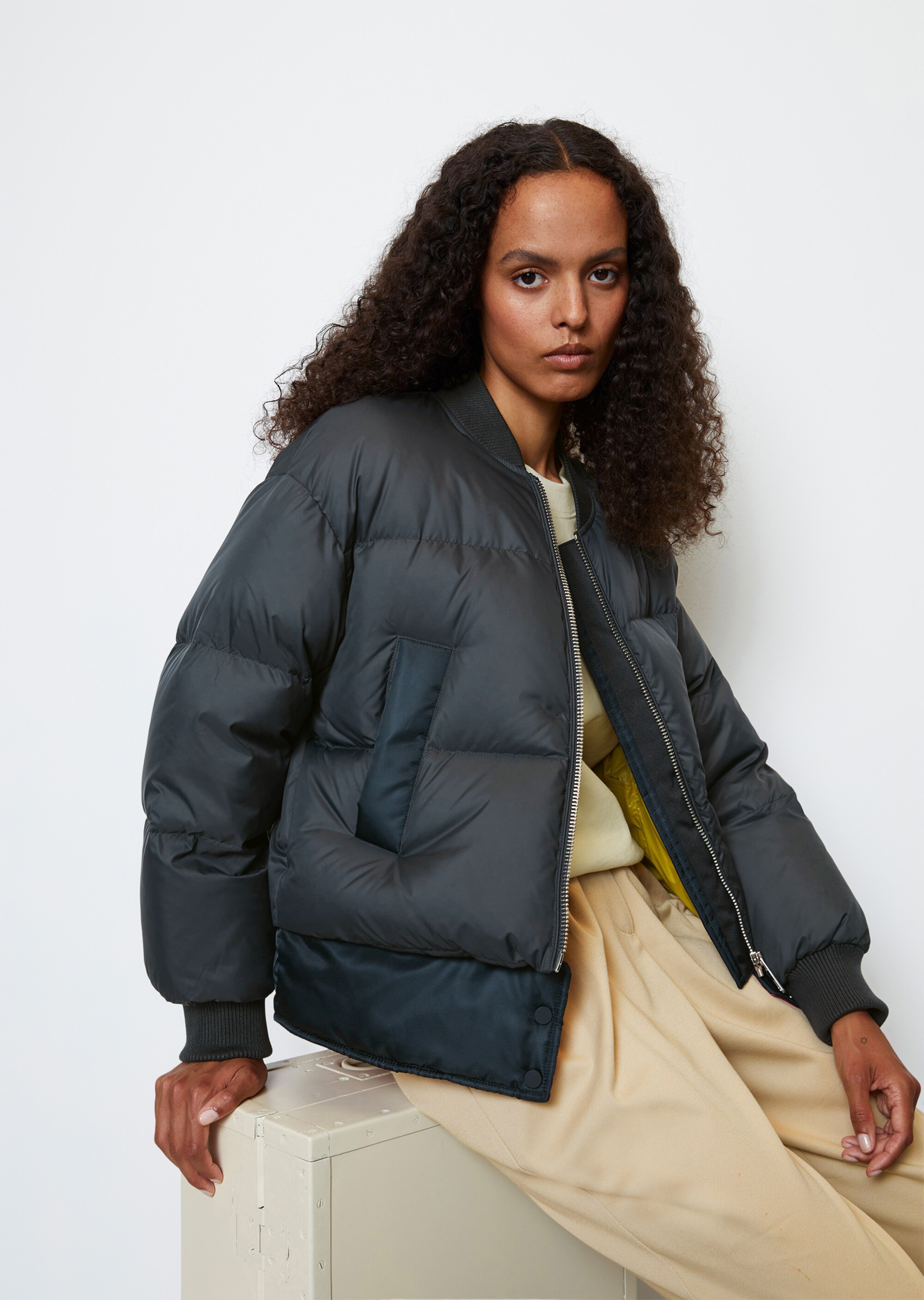 MO'P X CHEVIGNON Blouson-Daunenjacke regularmit abzippbarem Saum