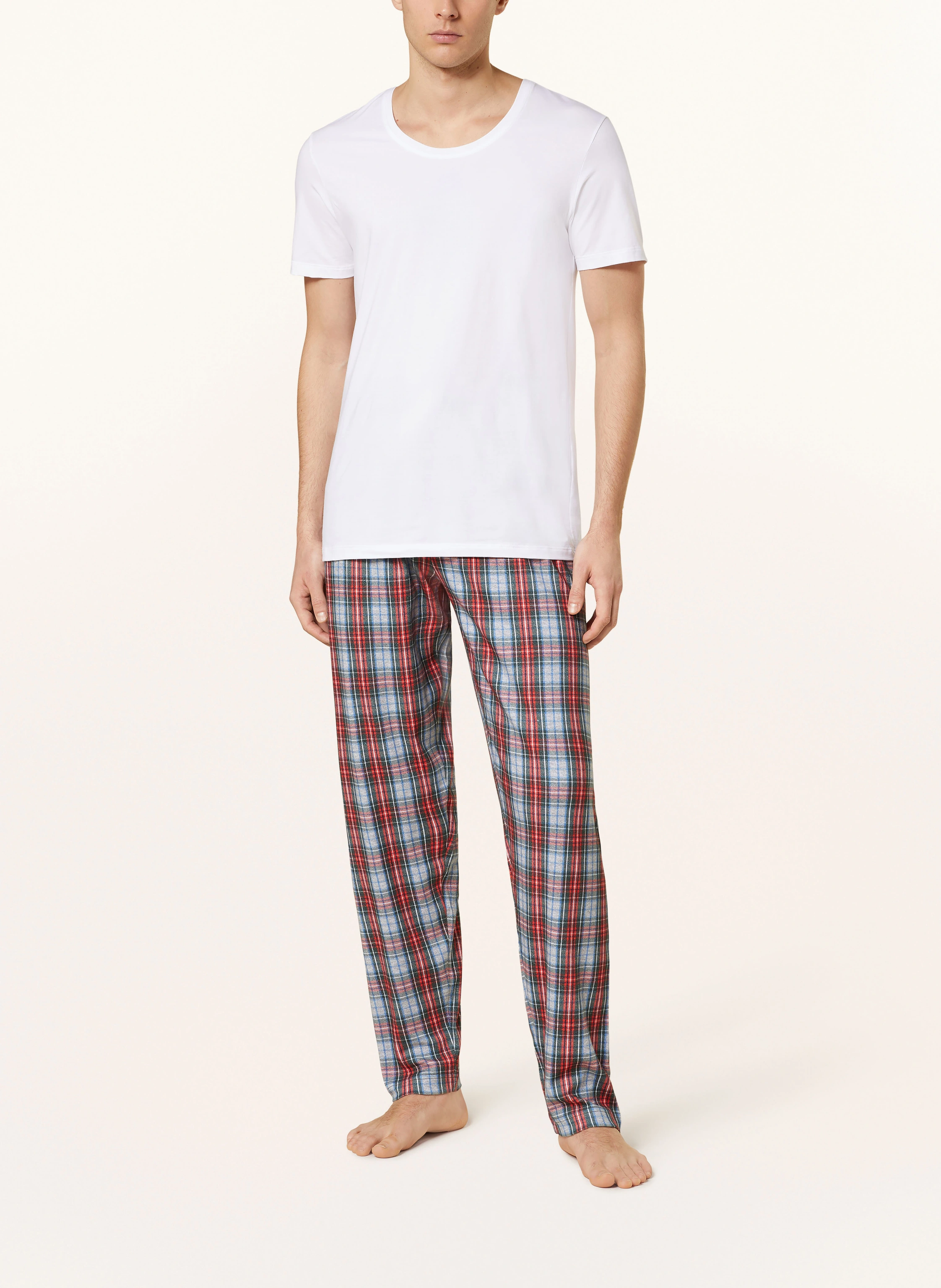 mey Schlafhose Serie CHECKERED PATTERN aus Flanell