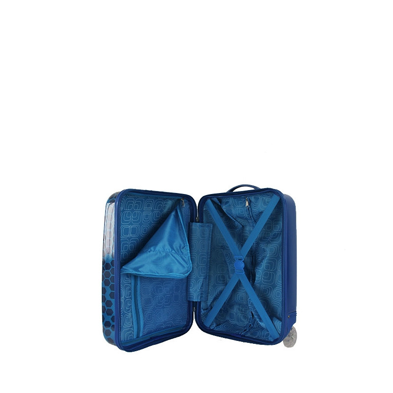Valise cabine rigide enfant 2 roues Kids 48 cm Bleu