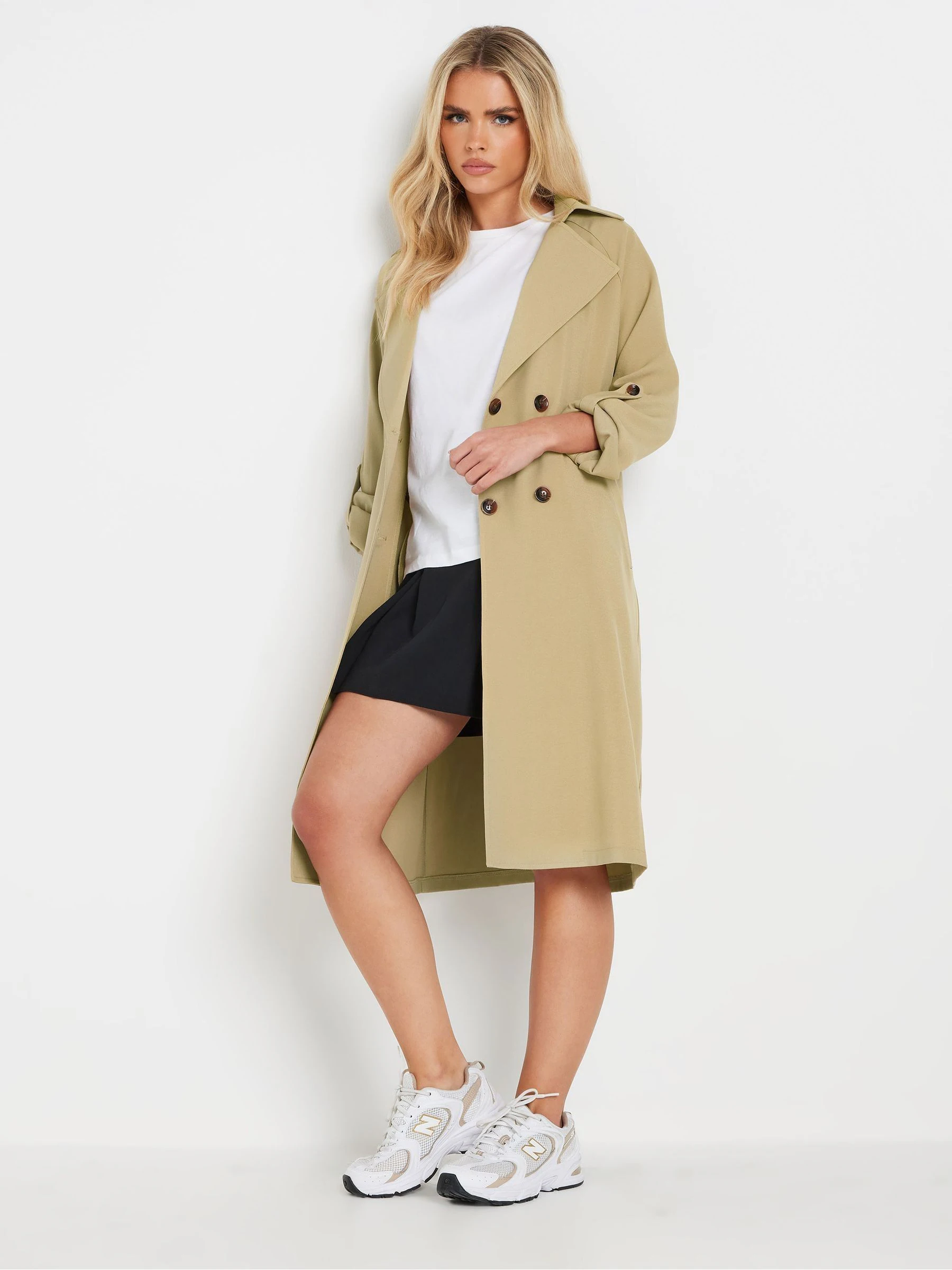 Natuurlijk - PixieGirl Petite Duster Trench Coat