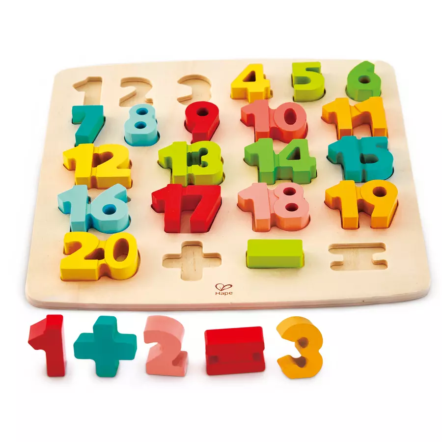 Hape Puzzle mit Zahlen und Rechensymbolen