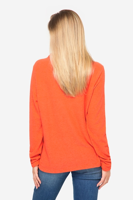 Sweatshirt, Vogel-Print, Stehkragen, Langarm, OEKO-TEX