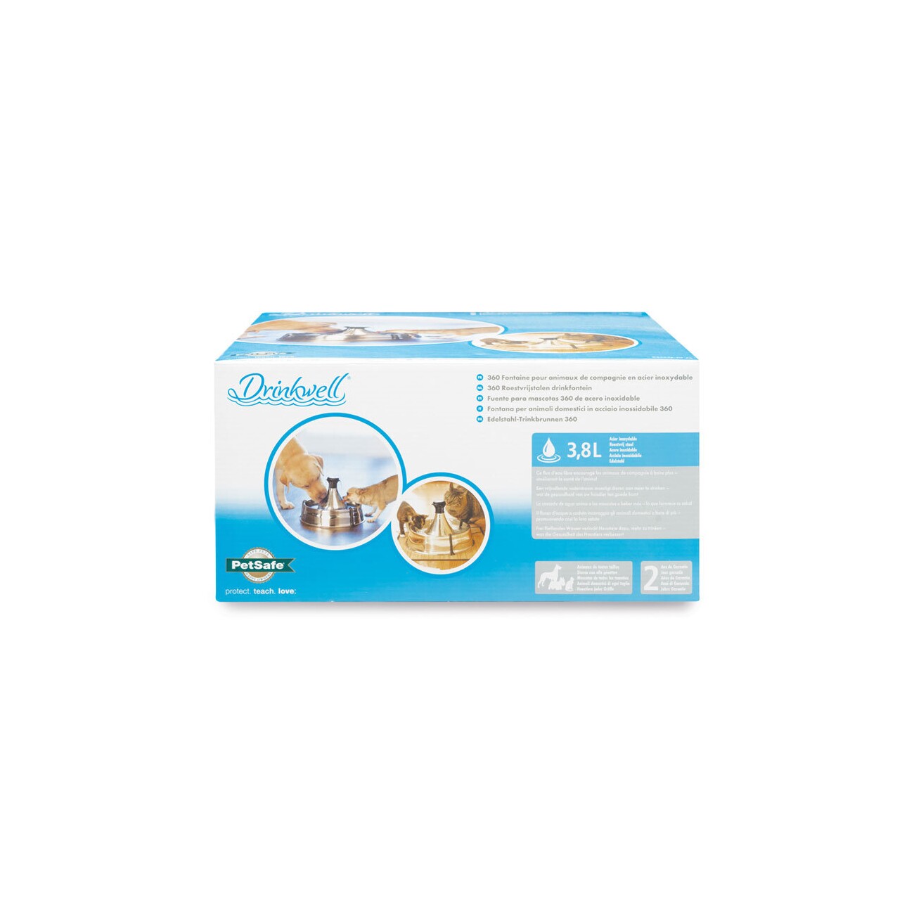 PetSafe Drinkwell Edelstahl Trinkbrunnen 3,8L