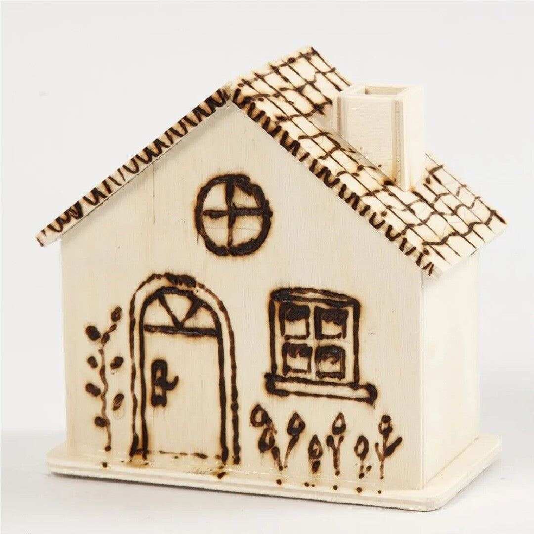 Creativ company houten spaarpot huisje