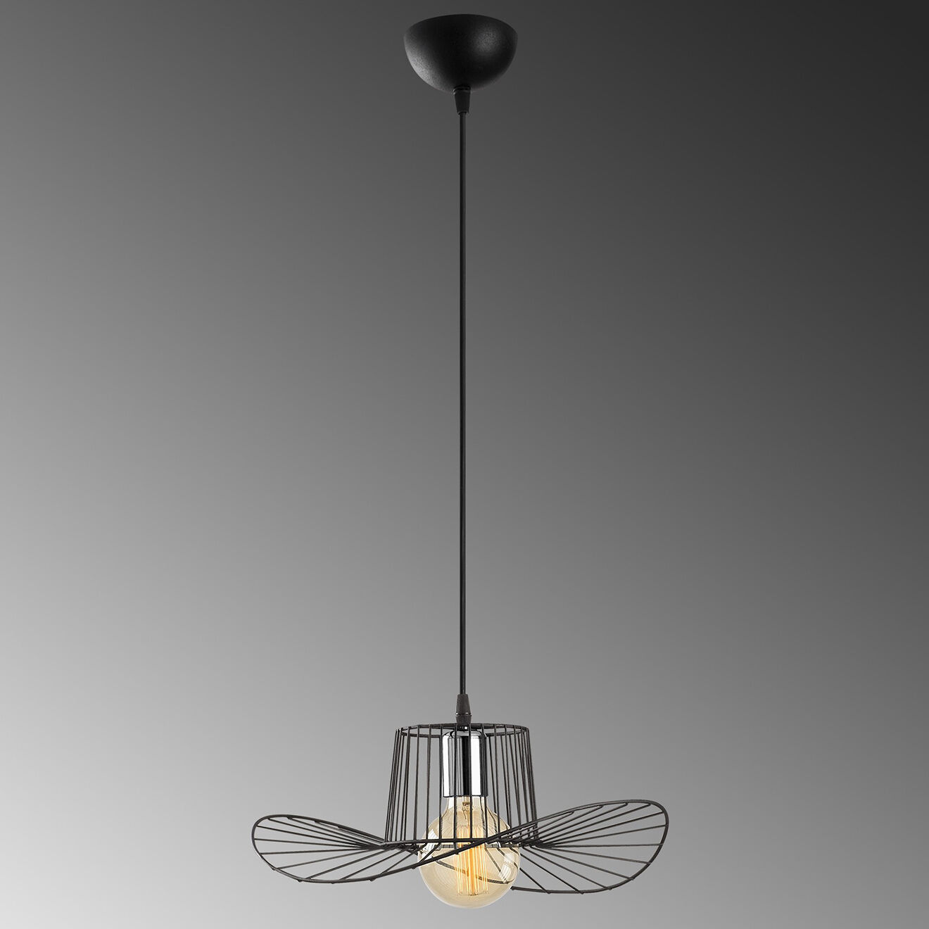 Opviq Suspension Tel noire - 38x110 cm