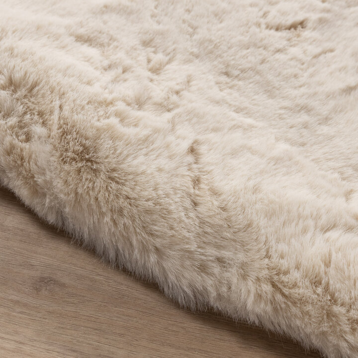 Rond Hoogpolig vloerkleed - Comfy Supreme Creme