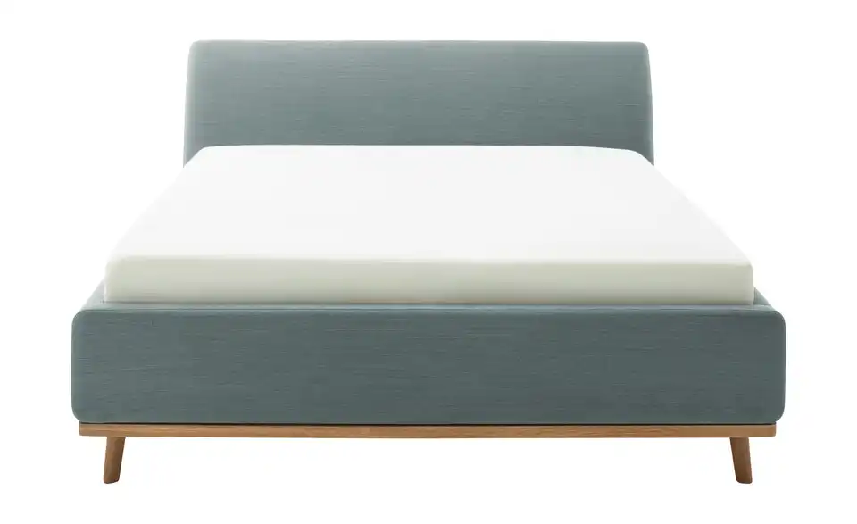 Polsterbettgestell Merla Blau 160 cm