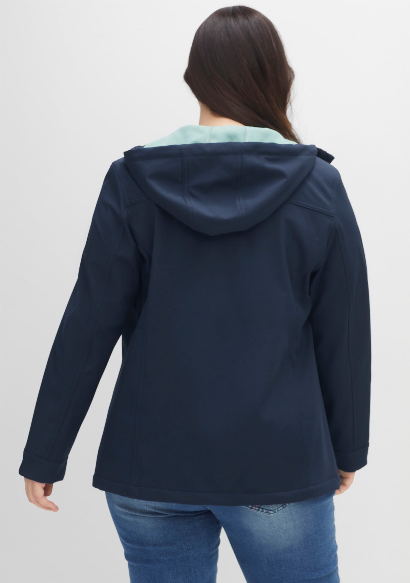 Sheego Softshelljacke mit Kapuze