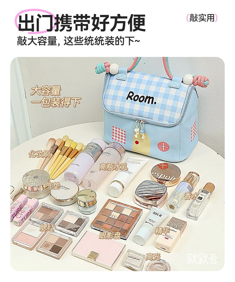Momoi - Huis geruite lunchboxtas