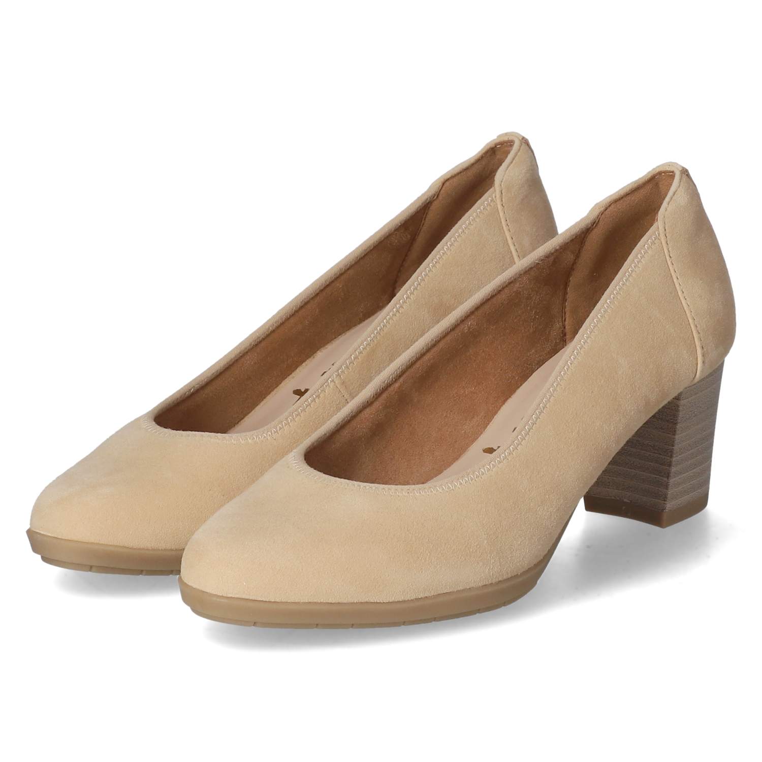 Tamaris Pumps - tan suede