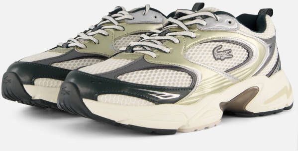 Lacoste Storm 2k Heren Schoenen Wit Maat: 44.5 Textil Leer Synthetisch Foot Locker
