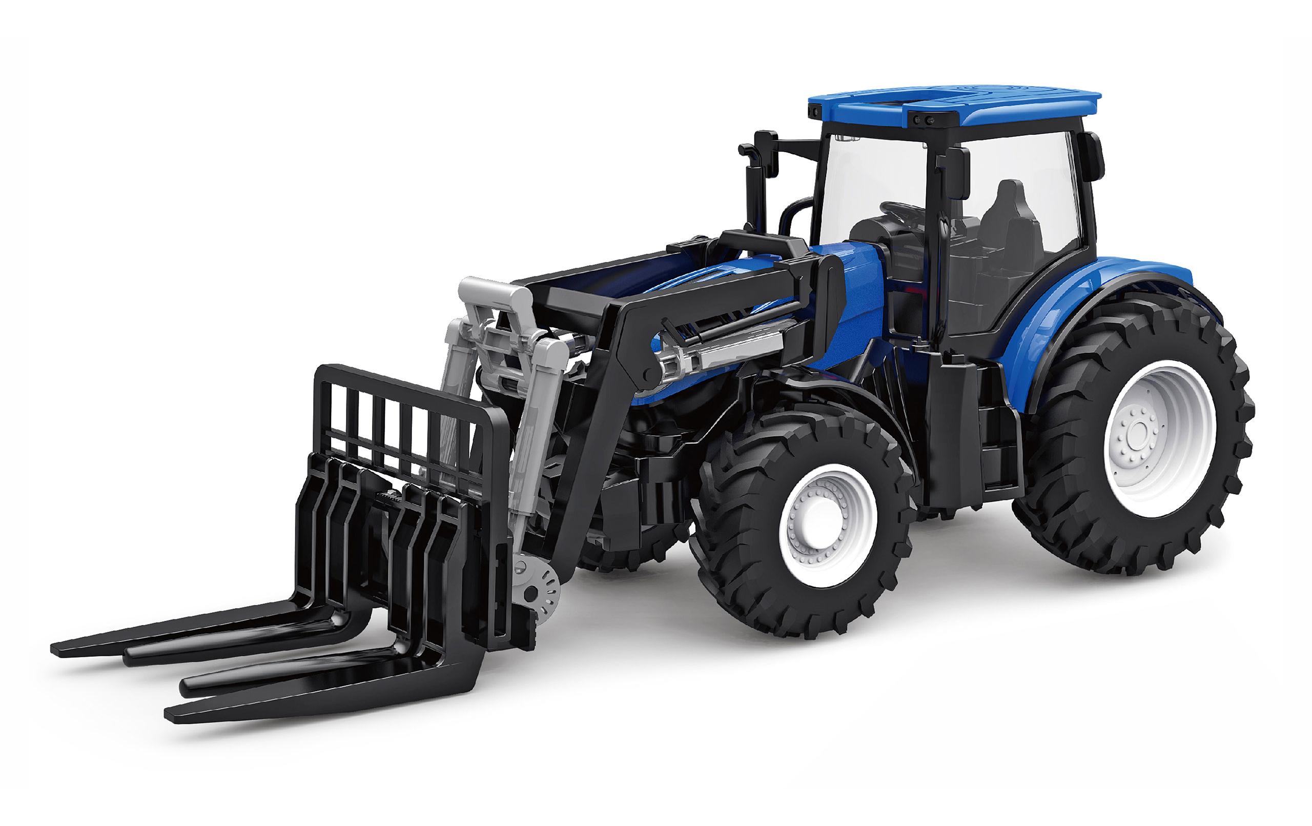Traktor mit Palettengabel Frontlader RTR, 1:24Ferngesteuerter Traktor mit Licht und Sound